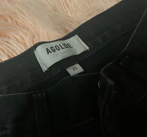 Agolde Black Wash Jeans - Cherie High Rise thumbnail 8
