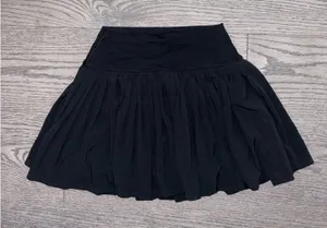 OFFLINE by Aerie Black Pleated Tennis Skirt thumbnail 1