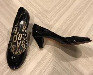 Marc by Marc Jacobs Black Patent Peep Toe Heels, Size 40 thumbnail 1