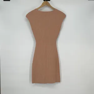 Wilfred Free Aritzia‎ Pink Ribbed Knit Cutout Mini Dress Medium thumbnail 2
