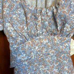 Altar’d State blue/brown top size S BNWT thumbnail 4