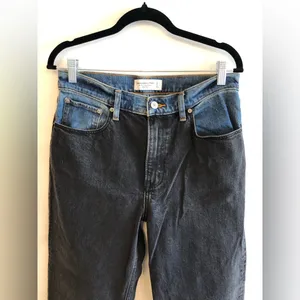 Abercrombie & Fitch Black and Blue the 90s High Rise Relaxed Jean Size 8 L thumbnail 2