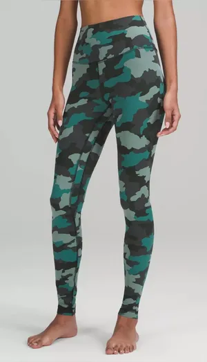 Lululemon Align High-Rise Pant 28" Heritage 365 Camo Tidewater Teal 8 thumbnail 1