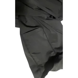 Black Athletic Exercise Dress with Built-in Romper Liner and Pockets Sleeveless‎ thumbnail 3