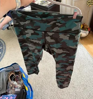 Lululemon Base Pace High-Rise Leggings in‎ a blue camouflage print 16 thumbnail 1