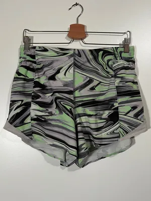 Lululemon Hotty Hot Shorts 4” Special Edition Paint Glide Warp Multi Chrome thumbnail 2
