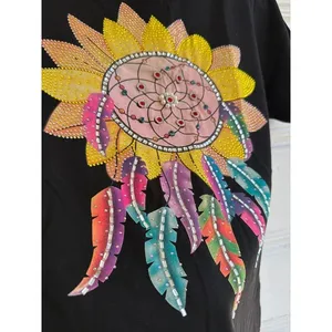 Vinizbena Women’s Embellished Graphic Top – Size Small thumbnail 4