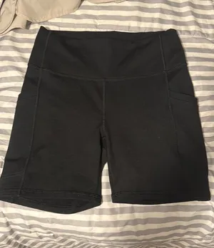 Fabletics Black Powerhold Biker Shorts thumbnail 1