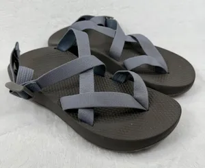 Chaco‎ Womens JCH107836 Gray Adjustable Strap Sandals Size 9 Casual Shoes thumbnail 1