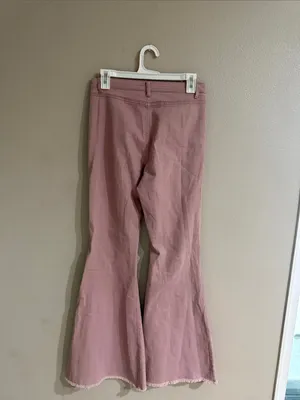 SheIn Pink Flared Jeans thumbnail 5