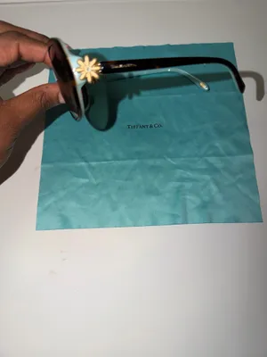 Tiffany & Co. TF 4089B - 81343B Havana / Blue | Sunglasses Woman thumbnail 4