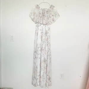 NWT SHOW ME YOUR MUMU Floral Maxi Dress SMALL Hacienda in Ivory Crisp thumbnail 9