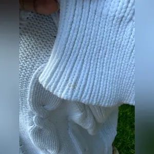 J. Crew Cable Knit White Sweater Chunky Cropped Preppy Academia‎ Y2K Fisherman thumbnail 7