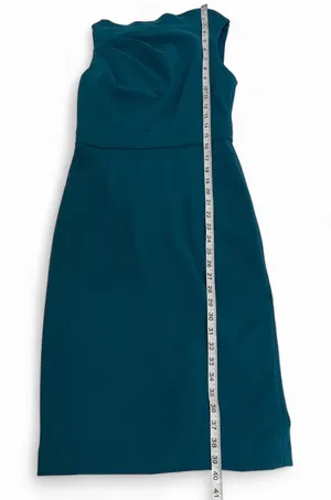 Vince Camuto Teal Sleeveless Midi Sheath Dress thumbnail 9