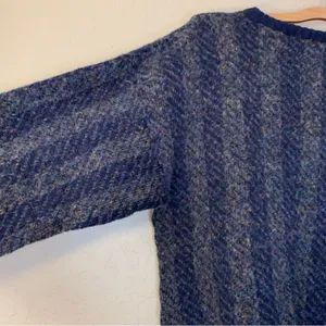 Vintage Wool Blend Striped Grandpa Sweater Size XL thumbnail 3