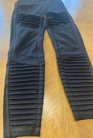 American Eagle Black The Everything Legging Moto Textured Size Small Short thumbnail 10