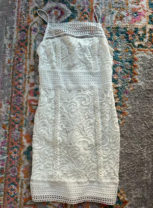 Topshop White Lace Dress thumbnail 1