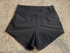 Black Lululemon crossover shorts thumbnail 1