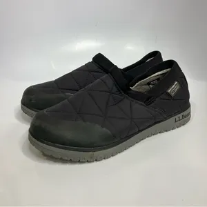 L.L. Bean Ultra light prima loft slip on shoes black‎ quilted size 9 thumbnail 4