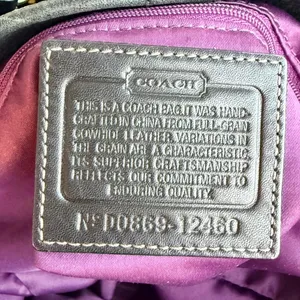 Vintage Coach Hamilton Hobo Bag Black Pebbled Leather Brass Horsebit Style 12460 thumbnail 16