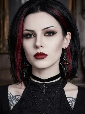Retro Style Gothic Black Cross Earrings Funky Vintage Style Faux Fashion Jewelr thumbnail 1