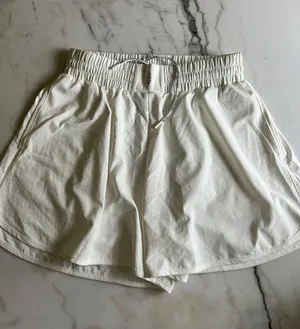 Free People Movement White Long Shorts thumbnail 1