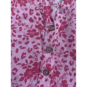 NEW KARLIE Floral Short Tier Dress pink nwot mini button up CASUAL Tuckernuck thumbnail 6