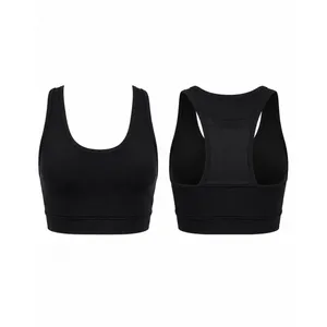 Reebok Sports Bra Women Small Black Racerback Mesh Pocket Athleisure Athletic thumbnail 3