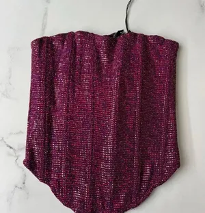 Corset Top Purple Size L thumbnail 1