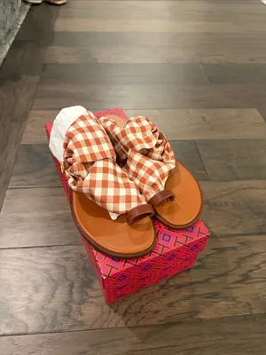 New in Box Tory Burch Selby Scarf Sandal Sz 8 thumbnail 6