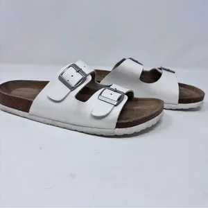 Cushionaire Lane White Leather Sandals - Size 10M - Gently Used, with Box thumbnail 4