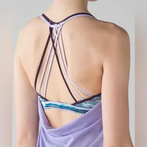 Lululemon Lighten Up Tank Lilac Blurry Belle Multi Deep Zinfandel Size 6 thumbnail 2