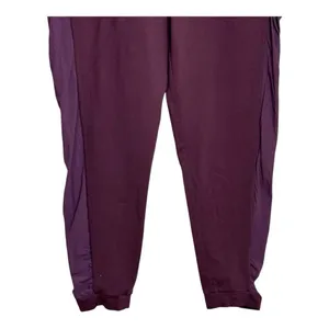 Gymshark Women's burgundy Jogger Mesh Panels Size‎ large thumbnail 4