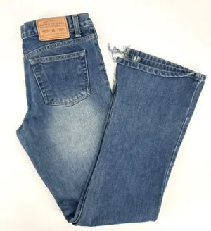 Vintage Y2K American Eagle Outfitters Women's Bootcut Jeans Blue Denim‎ Size 4 thumbnail 1