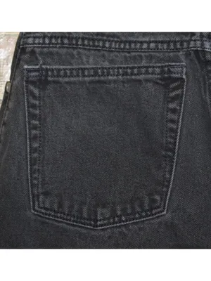 Vintage Rockies Slim Ladies Black Denim Straight Leg Jeans Size 28/7 Long Retro thumbnail 6