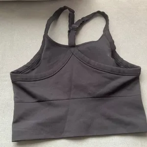 Alo Yoga Seamless Ribbed Favorite Bra Tank Black L thumbnail 5