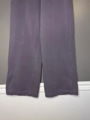 Athleta Pants Womens Medium Purple Retroplush Straight Leg Fleece Lounge Fit thumbnail 3
