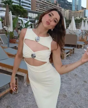 Zara maxi dress conch cutout fitted bodycon party cocktail evening thumbnail 6