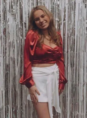 Do + Be White  Tie Wrap White Skirt thumbnail 1