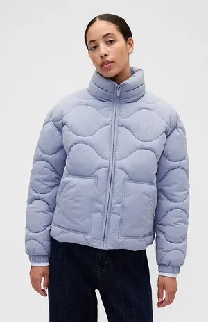 Relaxed quilted jacket gap thumbnail 1