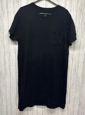 Womens Size XL Pact Black Tshirt Dress EUC thumbnail 1