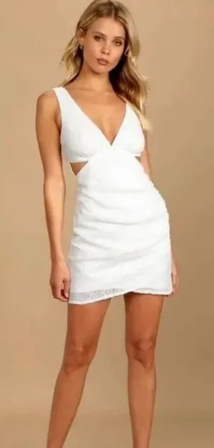Lulus White sequence mini dress thumbnail 1