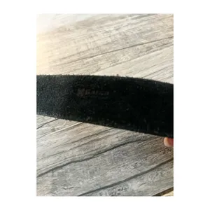 Handmade Women’s Black Suede Belt Leather High Quality Silver Hardware 40 thumbnail 4