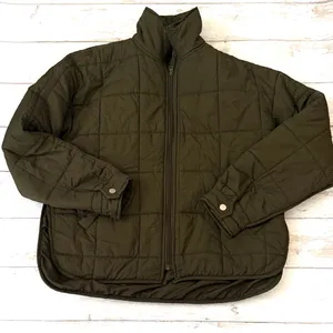 Nordic Peace S/M Olive Green Quilted Puffer Jacket Winter Fall Coat Small thumbnail 1