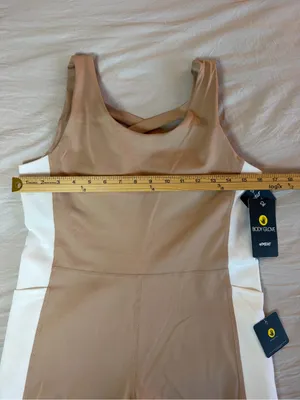 Body Glove‎ Nude and White Colorblock Performance Romper thumbnail 6