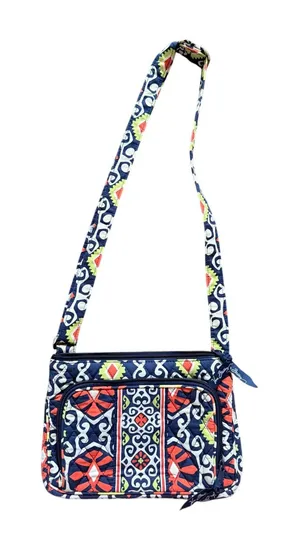 Vera Bradley Sun Valley Tablet Hipster Navy Red Crossbody Boho Western thumbnail 1