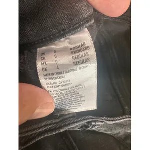 American Eagle Super Stretch X Skinny Jeans Black Distressed Ripped Frayed Hem 0 thumbnail 7