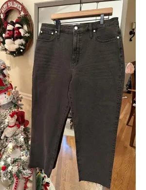 Women's Madewell Jeans, 32, Dark Gray The Perfect Vintage Straight Jean in Cosne thumbnail 2
