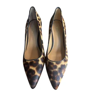 Nine West Leopard Print‎ Calf Hair Stiletto Pumps Women's Size 8.5M thumbnail 5