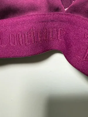 Juicy Couture Sleepwear Plum Wireless Bralette with Elastic Logo Band Medium thumbnail 2